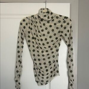 AFRM zadie polka dot top